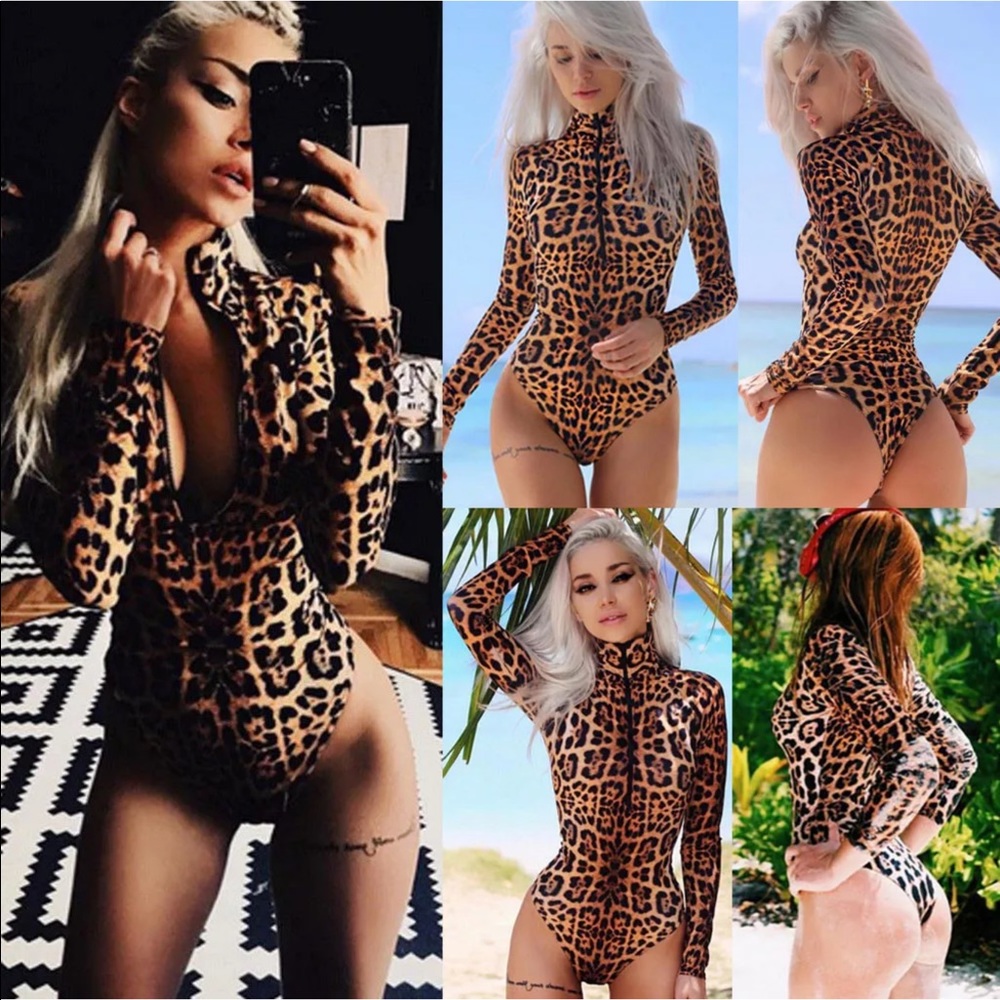 Leopard Body Suit - Picture 1 of 4